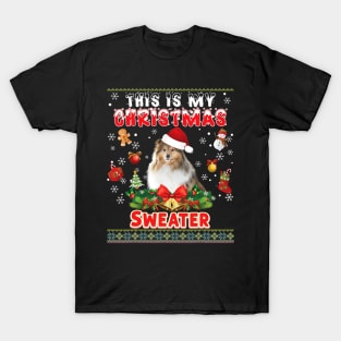 This Is My Christmas Sweater Shetland Sheepdog Dog T-Shirt